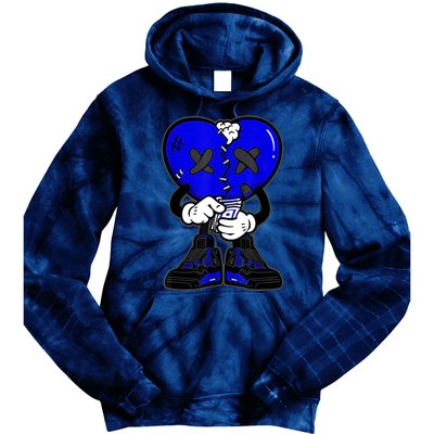 Heartbreak Cry Shoes Dripping Blue Tie Dye Hoodie