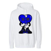 Heartbreak Cry Shoes Dripping Blue Garment-Dyed Fleece Hoodie