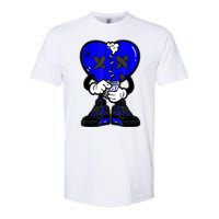 Heartbreak Cry Shoes Dripping Blue Softstyle CVC T-Shirt