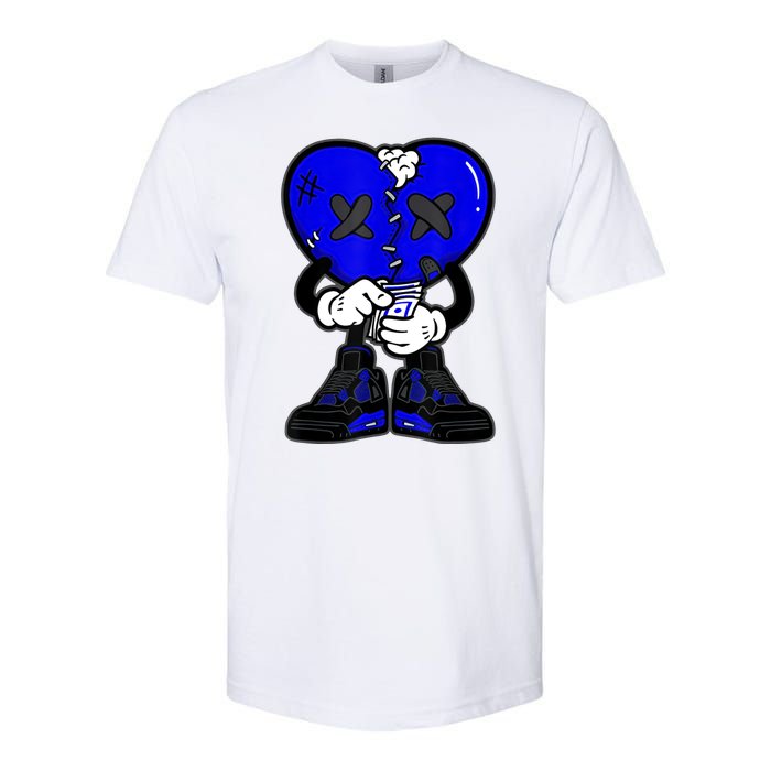 Heartbreak Cry Shoes Dripping Blue Softstyle CVC T-Shirt