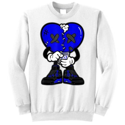 Heartbreak Cry Shoes Dripping Blue Sweatshirt