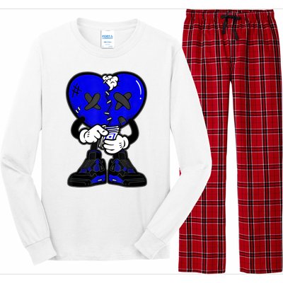 Heartbreak Cry Shoes Dripping Blue Long Sleeve Pajama Set