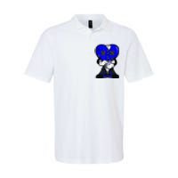 Heartbreak Cry Shoes Dripping Blue Softstyle Adult Sport Polo