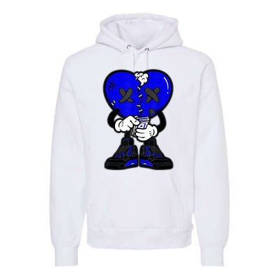 Heartbreak Cry Shoes Dripping Blue Premium Hoodie