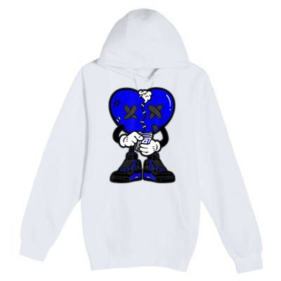 Heartbreak Cry Shoes Dripping Blue Premium Pullover Hoodie