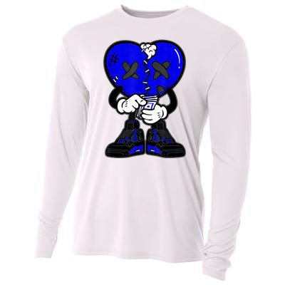 Heartbreak Cry Shoes Dripping Blue Cooling Performance Long Sleeve Crew