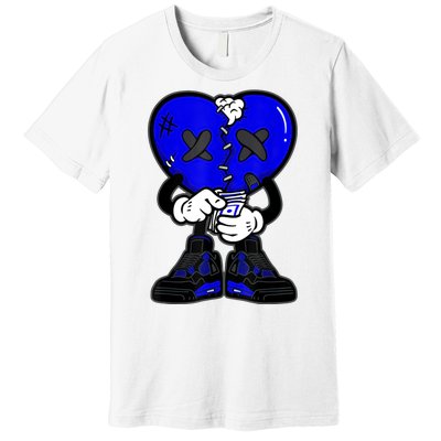 Heartbreak Cry Shoes Dripping Blue Premium T-Shirt