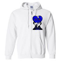 Heartbreak Cry Shoes Dripping Blue Full Zip Hoodie