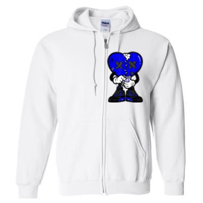 Heartbreak Cry Shoes Dripping Blue Full Zip Hoodie