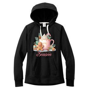 Hot Chocolate Season Holiday Winter Vibes Christmas Gift Women's Fleece Hoodie