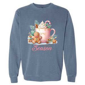 Hot Chocolate Season Holiday Winter Vibes Christmas Gift Garment-Dyed Sweatshirt