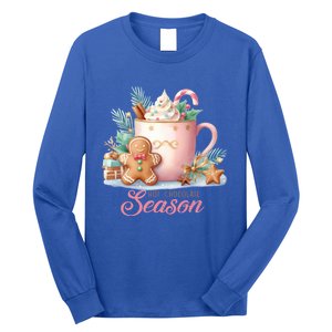 Hot Chocolate Season Holiday Winter Vibes Christmas Gift Long Sleeve Shirt