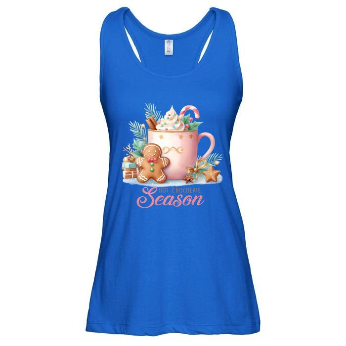 Hot Chocolate Season Holiday Winter Vibes Christmas Gift Ladies Essential Flowy Tank