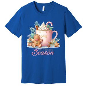 Hot Chocolate Season Holiday Winter Vibes Christmas Gift Premium T-Shirt