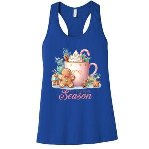 Hot Chocolate Season Holiday Winter Vibes Christmas Gift Women's Racerback Tank