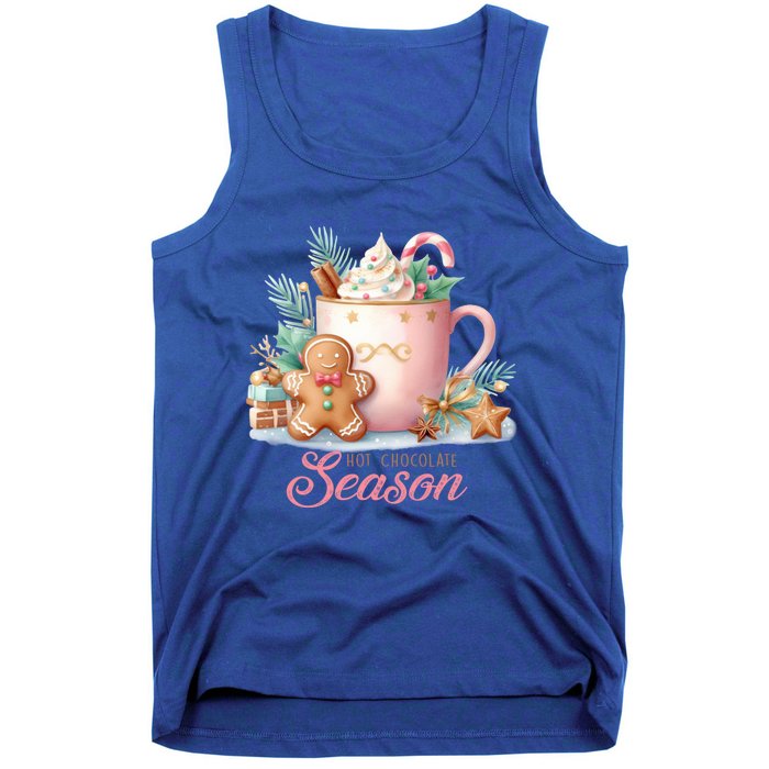 Hot Chocolate Season Holiday Winter Vibes Christmas Gift Tank Top