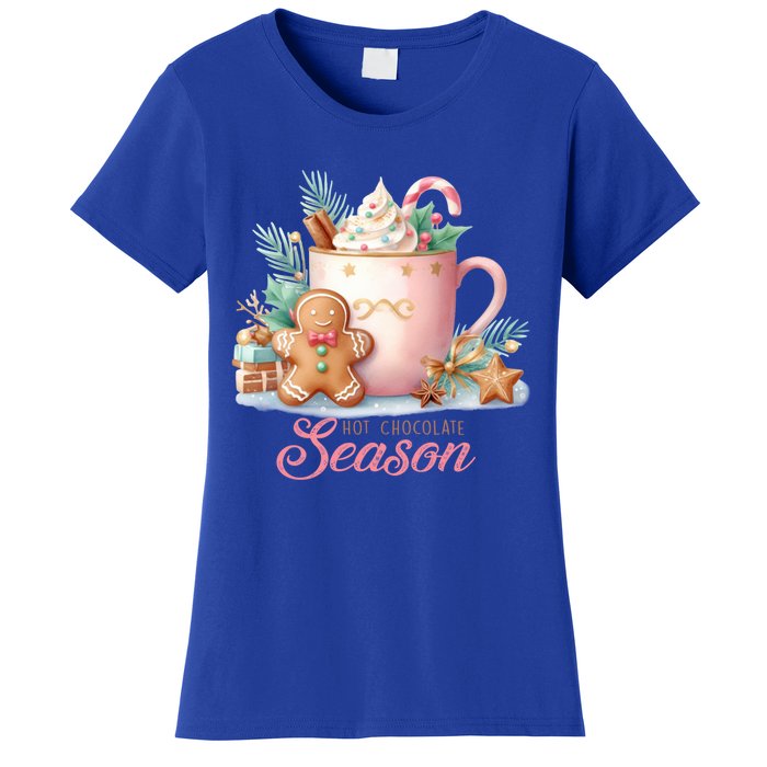 Hot Chocolate Season Holiday Winter Vibes Christmas Gift Women's T-Shirt