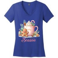 Hot Chocolate Season Holiday Winter Vibes Christmas Gift Women's V-Neck T-Shirt