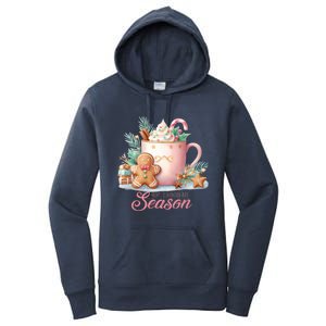 Hot Chocolate Season Holiday Winter Vibes Christmas Gift Women's Pullover Hoodie