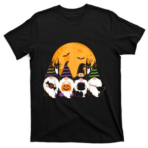 Halloween Cute Spooky Garden Gnomes Pumpkin Gift T-Shirt