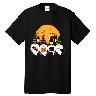 Halloween Cute Spooky Garden Gnomes Pumpkin Gift Tall T-Shirt