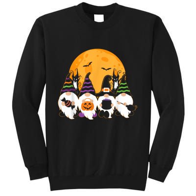 Halloween Cute Spooky Garden Gnomes Pumpkin Gift Tall Sweatshirt