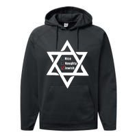 Hanukkah Christmas Star Of David: Nice & Naughty For Jewish Adults Performance Fleece Hoodie