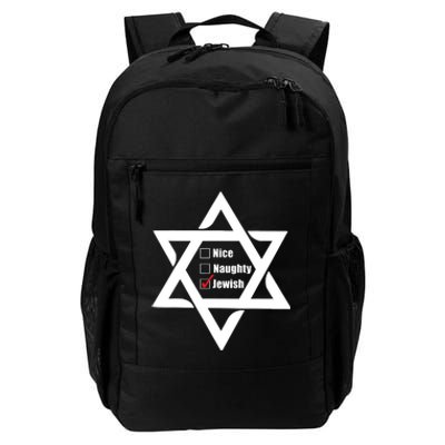 Hanukkah Christmas Star Of David: Nice & Naughty For Jewish Adults Daily Commute Backpack