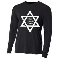 Hanukkah Christmas Star Of David: Nice & Naughty For Jewish Adults Cooling Performance Long Sleeve Crew