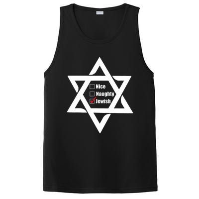 Hanukkah Christmas Star Of David: Nice & Naughty For Jewish Adults PosiCharge Competitor Tank