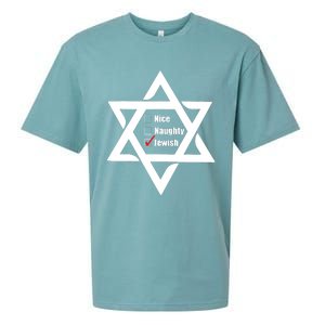 Hanukkah Christmas Star Of David: Nice & Naughty For Jewish Adults Sueded Cloud Jersey T-Shirt