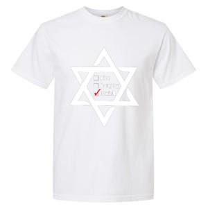 Hanukkah Christmas Star Of David: Nice & Naughty For Jewish Adults Garment-Dyed Heavyweight T-Shirt