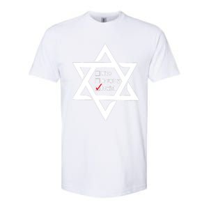 Hanukkah Christmas Star Of David: Nice & Naughty For Jewish Adults Softstyle CVC T-Shirt