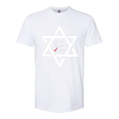 Hanukkah Christmas Star Of David: Nice & Naughty For Jewish Adults Softstyle CVC T-Shirt