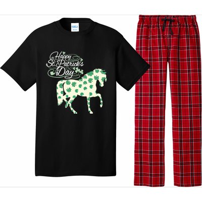 Horse Clover St Patrick's Day Horseback Riding Gift Pajama Set