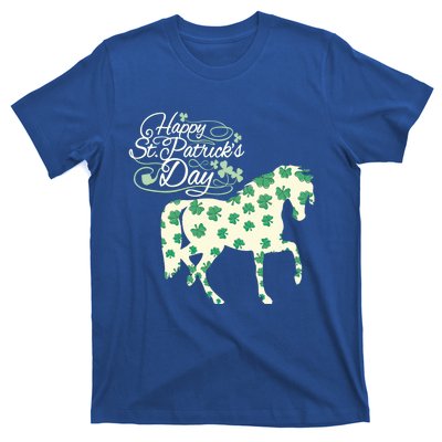 Horse Clover St Patrick's Day Horseback Riding Gift T-Shirt