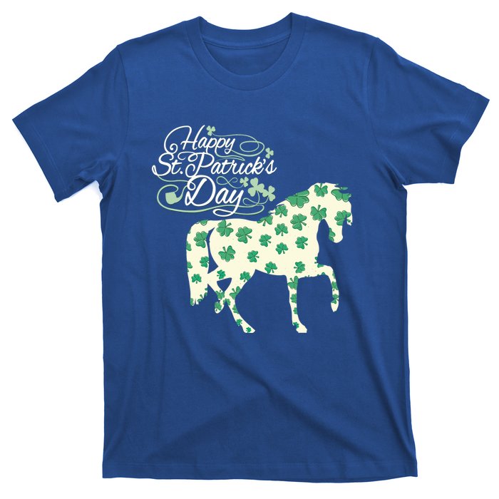 Horse Clover St Patrick's Day Horseback Riding Gift T-Shirt