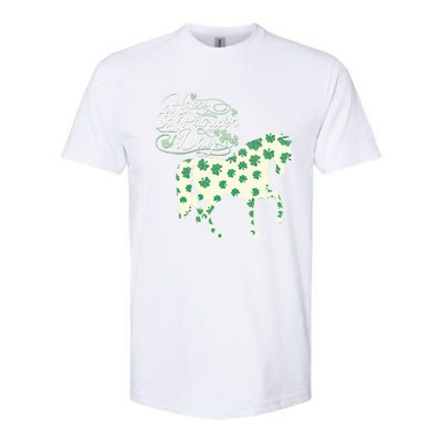 Horse Clover St Patrick's Day Horseback Riding Gift Softstyle CVC T-Shirt