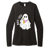 Halloween Costume Spooky Season Cute Ghost Boujee BooJee Gift Womens CVC Long Sleeve Shirt