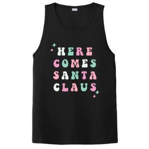 Here Comes Santa Claus Retro Merry Christmas Xmas Cool Gift PosiCharge Competitor Tank