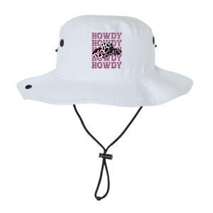 HOWDY Country Southern Western Pink Leopard Cow pattern Legacy Cool Fit Booney Bucket Hat