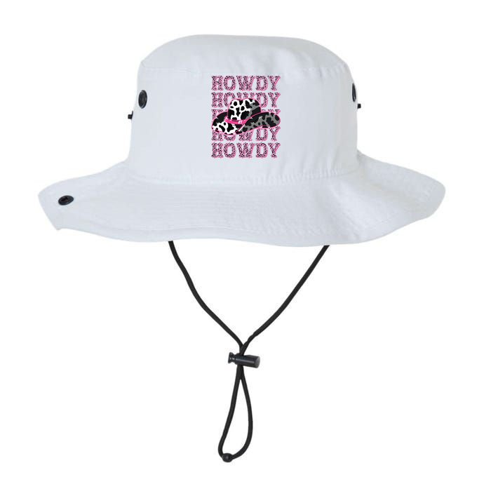 HOWDY Country Southern Western Pink Leopard Cow pattern Legacy Cool Fit Booney Bucket Hat