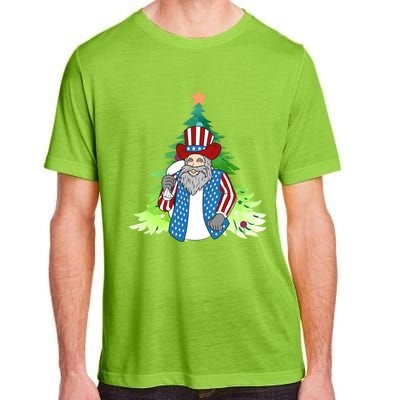 Here Comes Santa Clauspatriotic Kris Kringle Christmas Tree Great Gift Adult ChromaSoft Performance T-Shirt