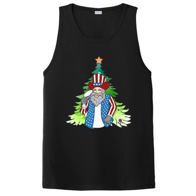 Here Comes Santa Clauspatriotic Kris Kringle Christmas Tree Great Gift PosiCharge Competitor Tank