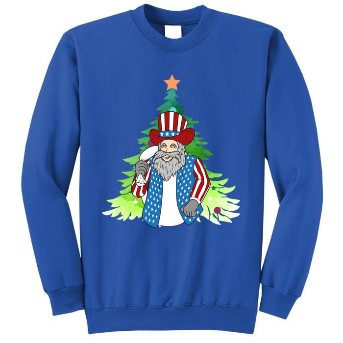 Here Comes Santa Clauspatriotic Kris Kringle Christmas Tree Great Gift Sweatshirt