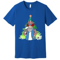 Here Comes Santa Clauspatriotic Kris Kringle Christmas Tree Great Gift Premium T-Shirt