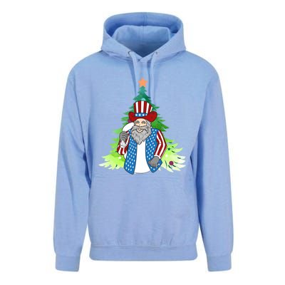 Here Comes Santa Clauspatriotic Kris Kringle Christmas Tree Great Gift Unisex Surf Hoodie