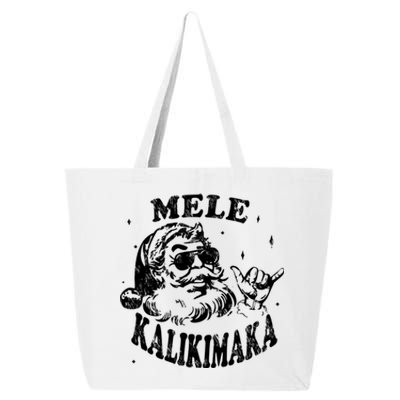 Hawaiian Christmas Santa Shaka Mele Kalikimaka Retro Hawaii Cool Gift 25L Jumbo Tote