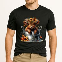 Highland Cow Sunflower Its Fall Yall Farming Fall Vibes Cooling Performance Crew T-Shirt
