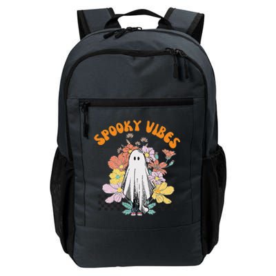 HALLOWEEN COSTUME SPOOKY VIBES LITTLE FLORAL GHOST Daily Commute Backpack